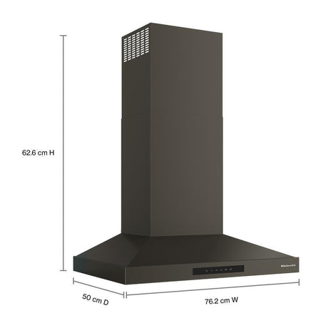KitchenAid® 30-inch Wall-Mount, 4-Speed Canopy Hood