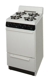 20 in. Freestanding Gas Range in Biscuit