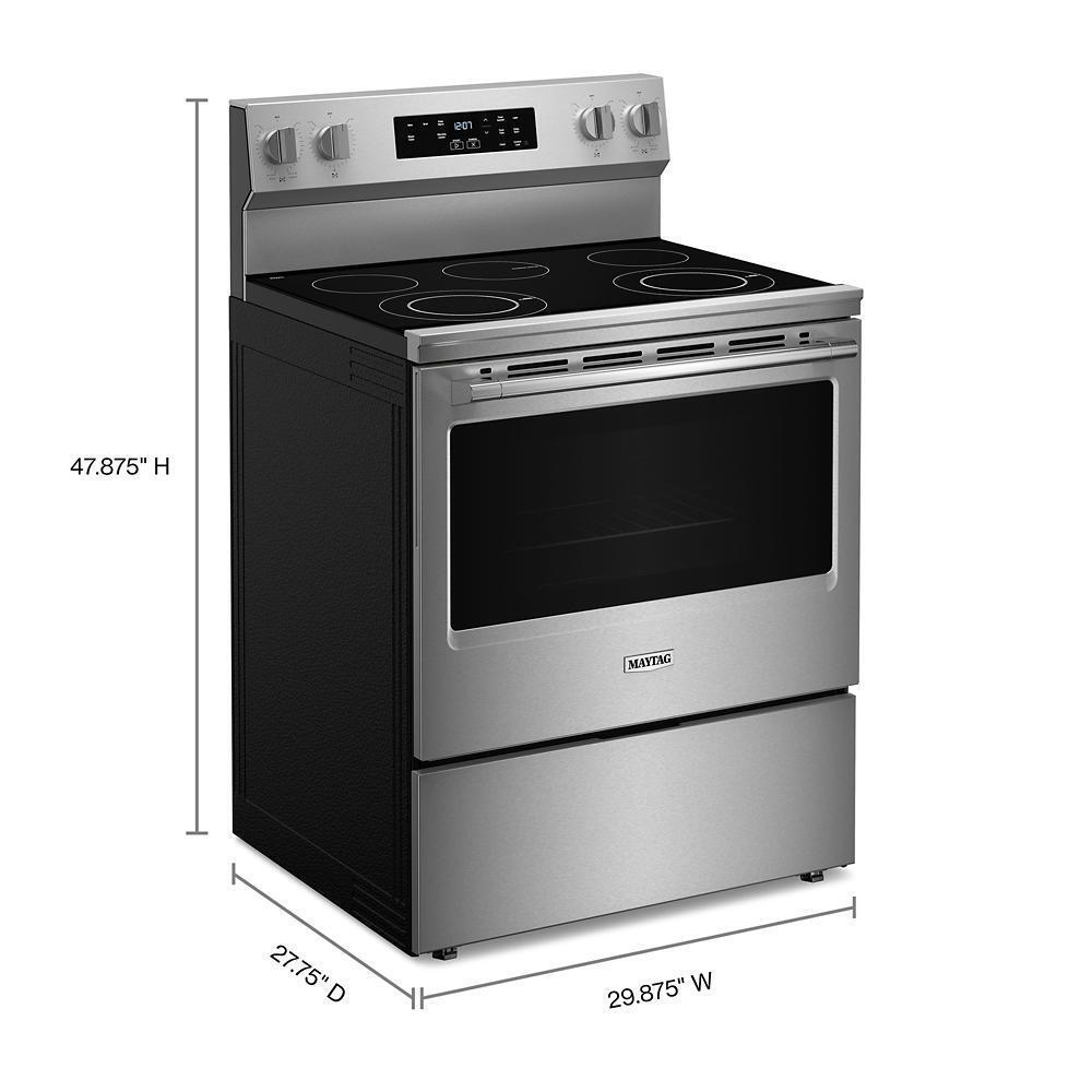 30-Inch Wide Electric Range With Steam Clean - 5.3 cu. ft.