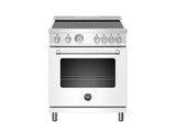 30 inch Induction Range, 4 Heating Zones, Electric Oven Bianco Matt