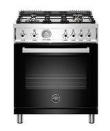 30 inch All Gas Range, 4 Brass Burner Nero