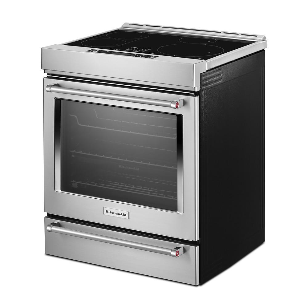 30-Inch 4-Element Induction Slide-In Convection Range with Baking Drawer