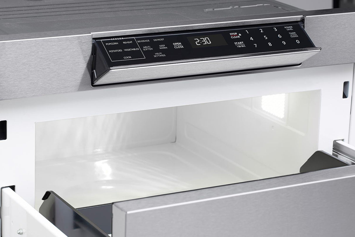 24 in. 1.2 cu. ft. 950W Sharp Stainless Steel Microwave Drawer Oven