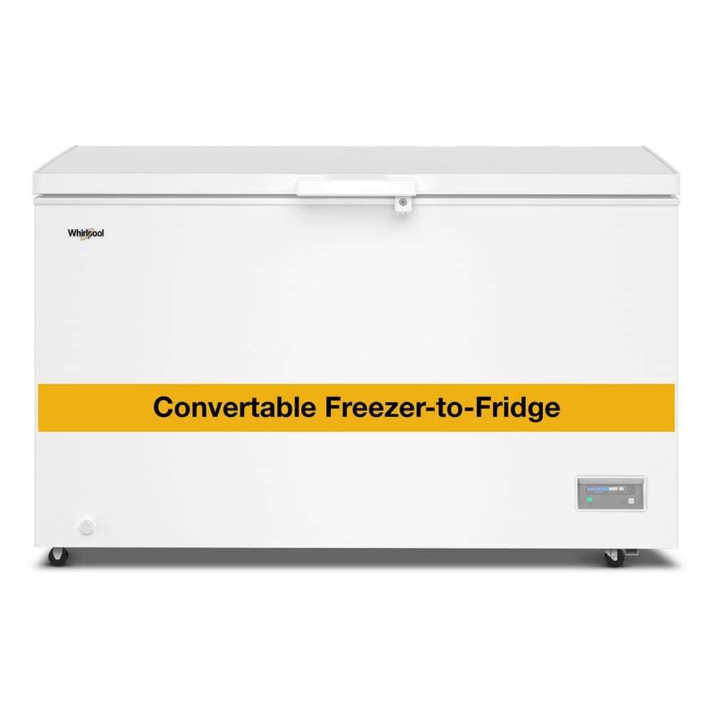 Whirlpool® 16 cu. ft. Convertible Freezer-to-Fridge Chest Freezer with 3 Storage Baskets