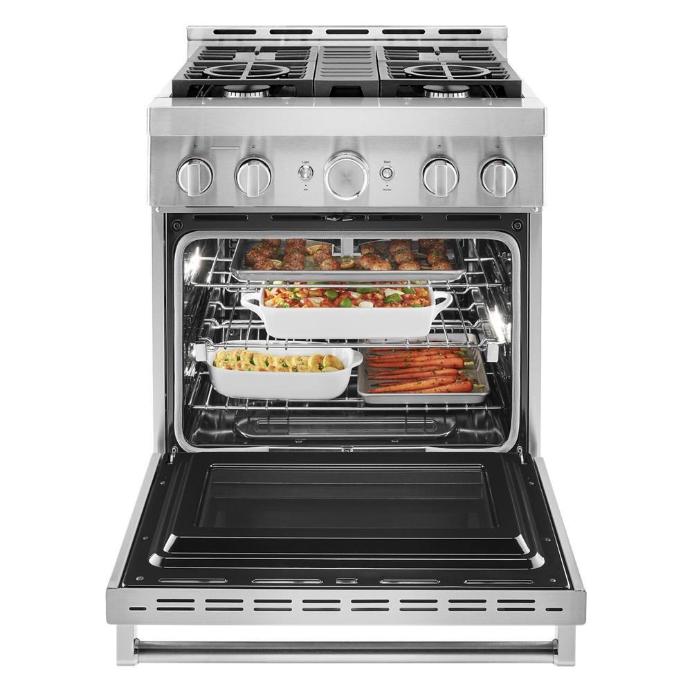 KitchenAid® 30'' Smart Commercial-Style Gas Range with 4 Burners