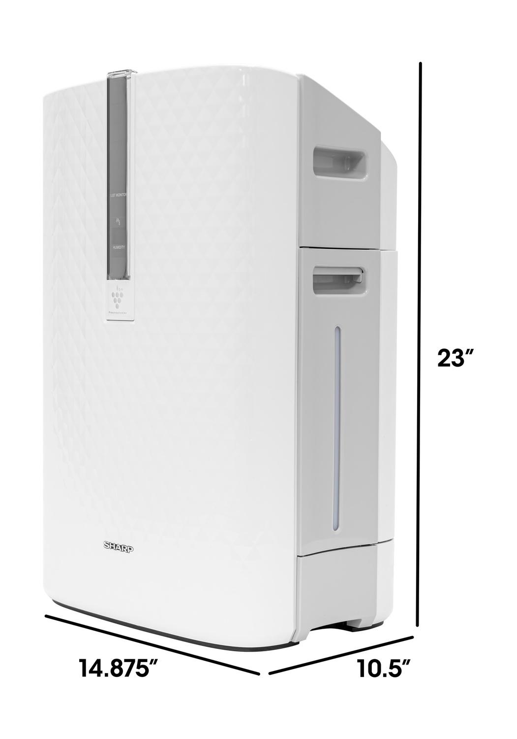 Sharp Plasmacluster Ion Air Purifier with True HEPA + Humidifier for Medium Rooms