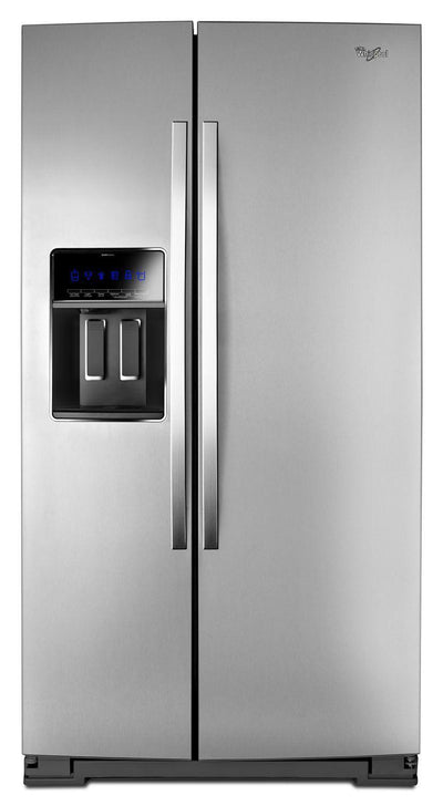 36-inch Wide Side-by-Side Counter Depth Refrigerator with StoreRight Dual Cooling System - 20 cu. ft. Monochromatic Stainless Steel