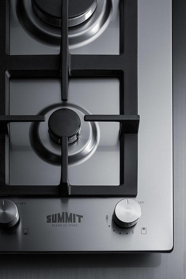 12" Wide 2-burner Gas Cooktop In Stainless Steel