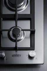 12" Wide 2-burner Gas Cooktop In Stainless Steel