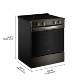 30-inch Electric Smart Range with Air Cooking Technology and Steam Clean