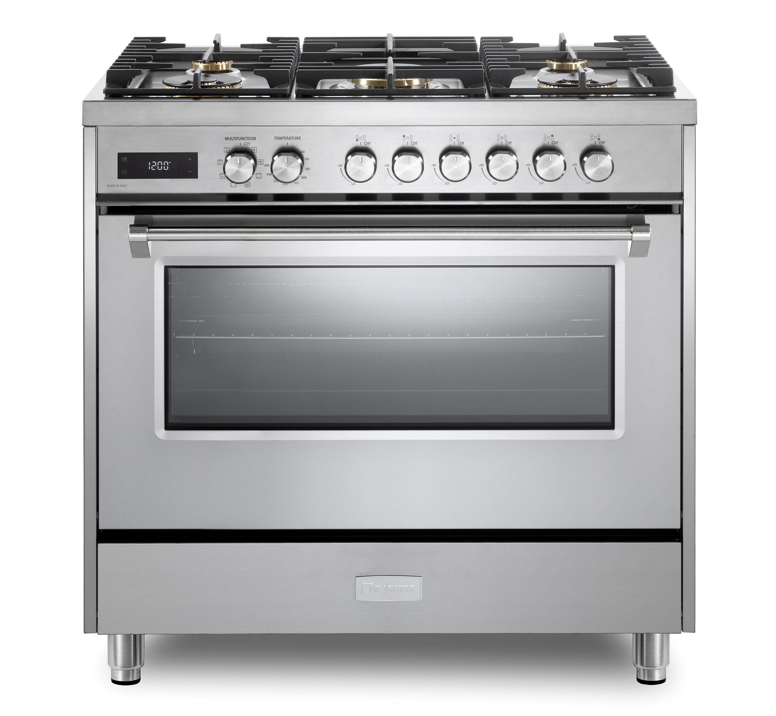 Verona Ultima 36" Dual Fuel Range - Stainless Steel