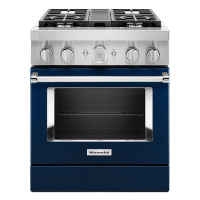 KitchenAid® 30'' Smart Commercial-Style Dual Fuel Range with 4 Burners