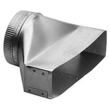 3-1/4" x 14" to 7" Round Transition for Range Hoods