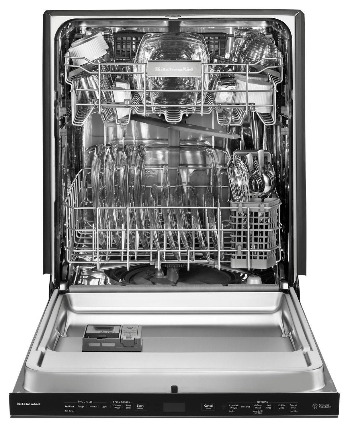44 DBA Dishwashers with Clean Water Wash System and PrintShield Finish, Pocket Handle Stainless Steel with PrintShield™ Finish