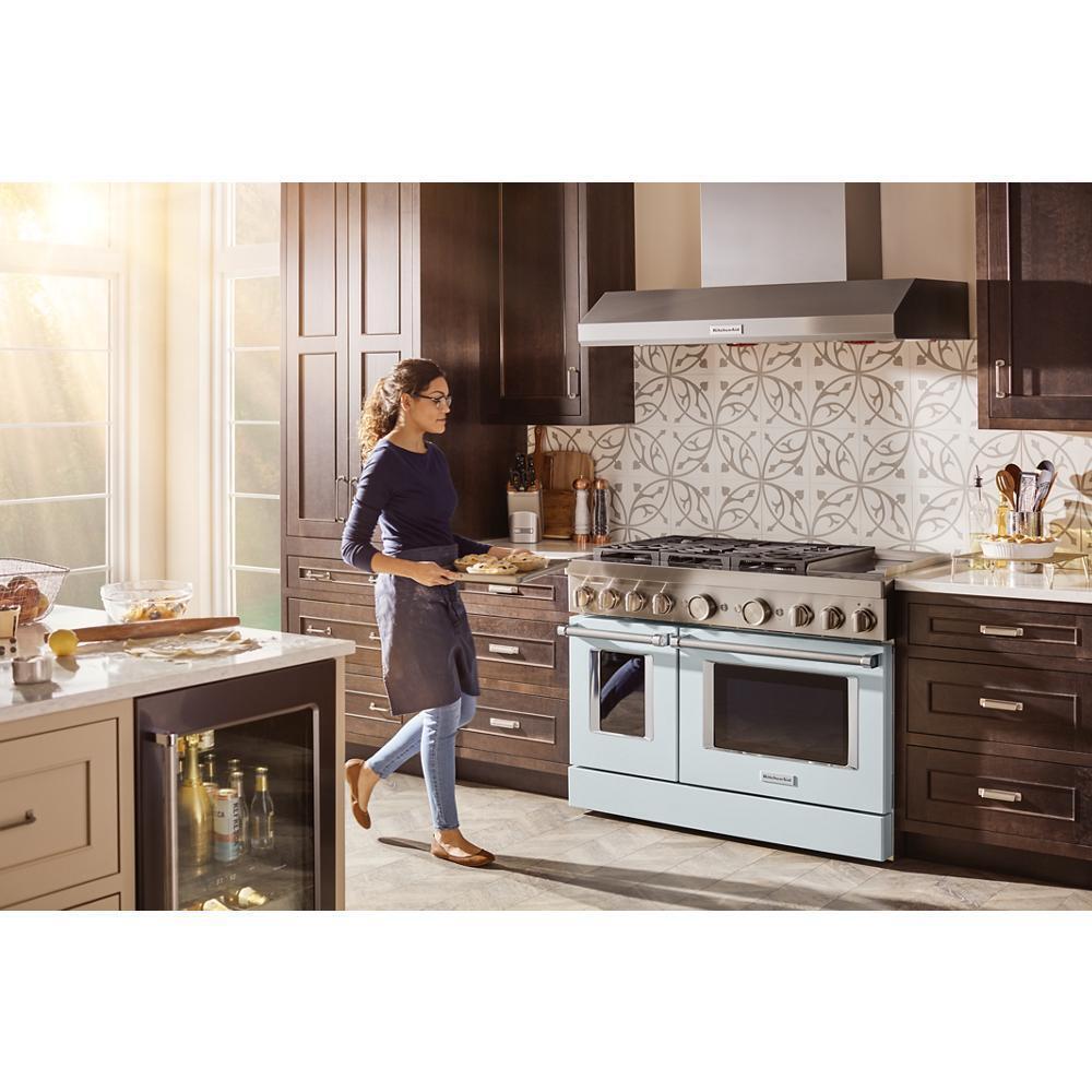 KitchenAid® 48'' Smart Commercial-Style Dual Fuel Range with Griddle
