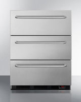 24" Wide 3-drawer All-freezer