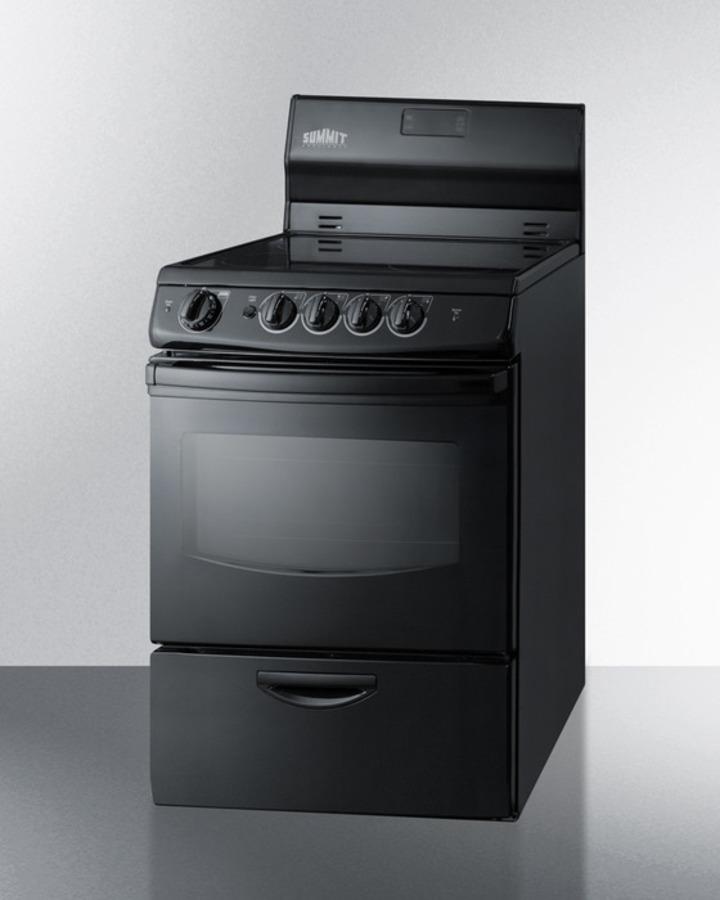 24" Wide Electric Smooth-top Range