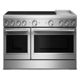 48-Inch 6-Element Induction Freestanding Commercial-Style Range with Griddle