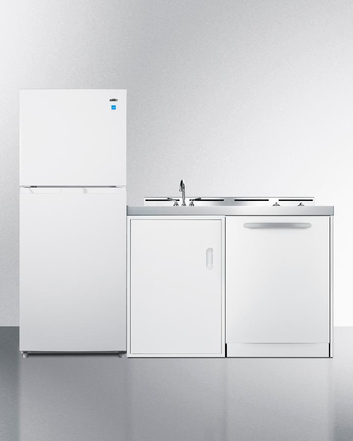 71" Wide All-in-one Kitchenette With Dishwasher