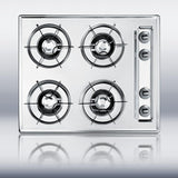24" Wide 4-burner Gas Cooktop