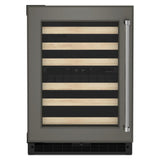 24" Panel-Ready Undercounter Wine Cellar with Wood-Front Racks