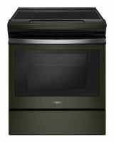 4.8 cu. ft. Guided Electric Front Control Range With The Easy-Wipe Ceramic Glass Cooktop - Black Stainless