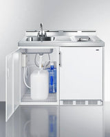 48" Wide All-in-one Kitchenette, No Plumbing Needed