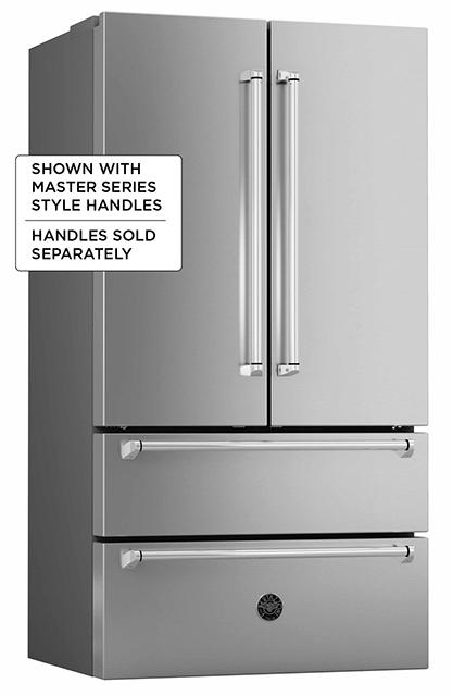 36" French door refrigerator - Freestanding - Stainless