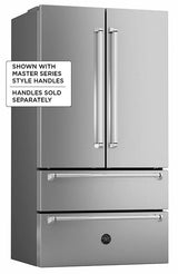 36" French door refrigerator - Freestanding - Stainless