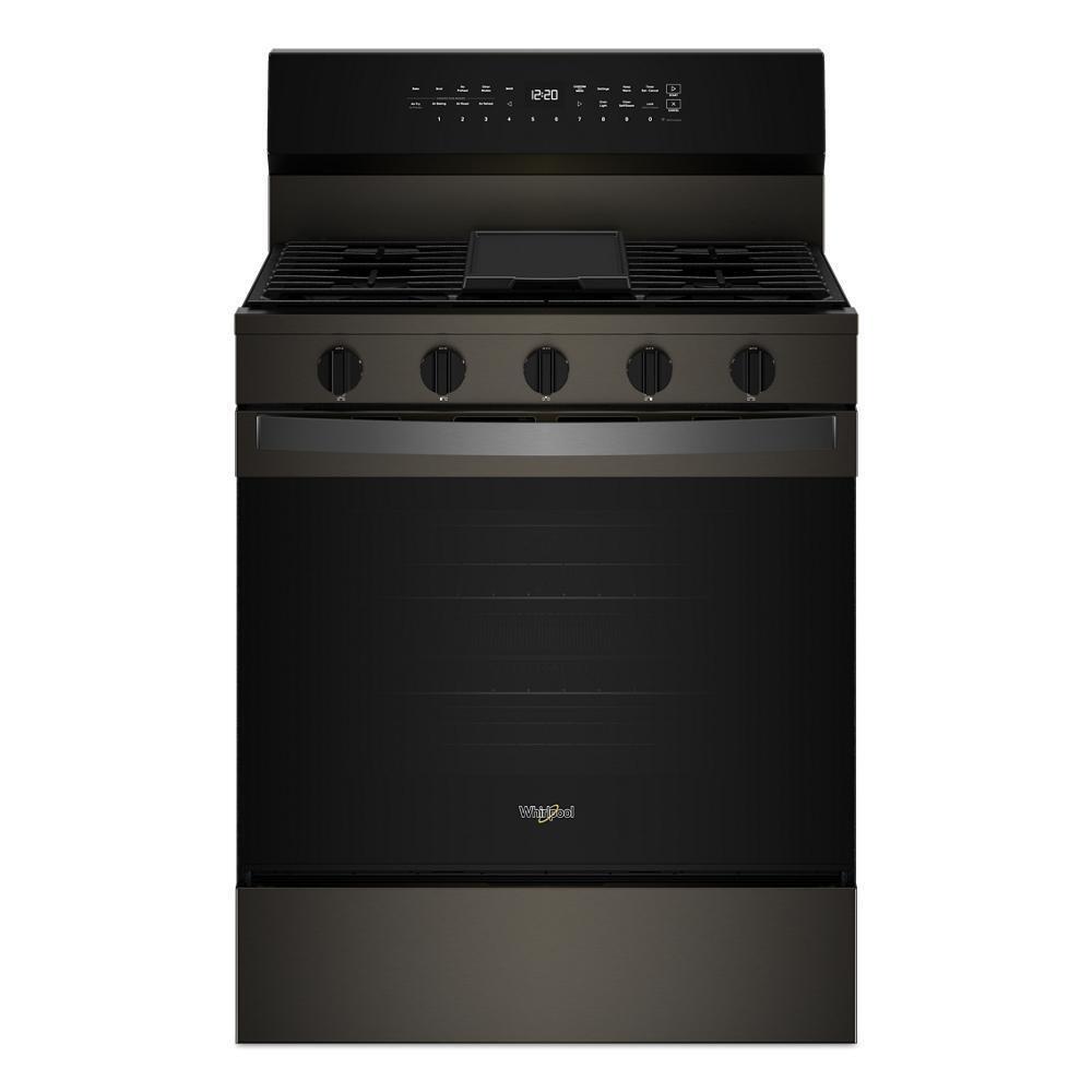 30-inch Smart Gas Range with Air Cooking Technology, No Preheat Air Fry, Steam/Self Clean and High Speed Preheat