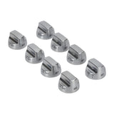 KitchenAid 36-IN/48-IN Range Bladed, Stemless Burner Knobs Kit (Set of 8) - Stainless Steel (Includes One Griddle and Grill)