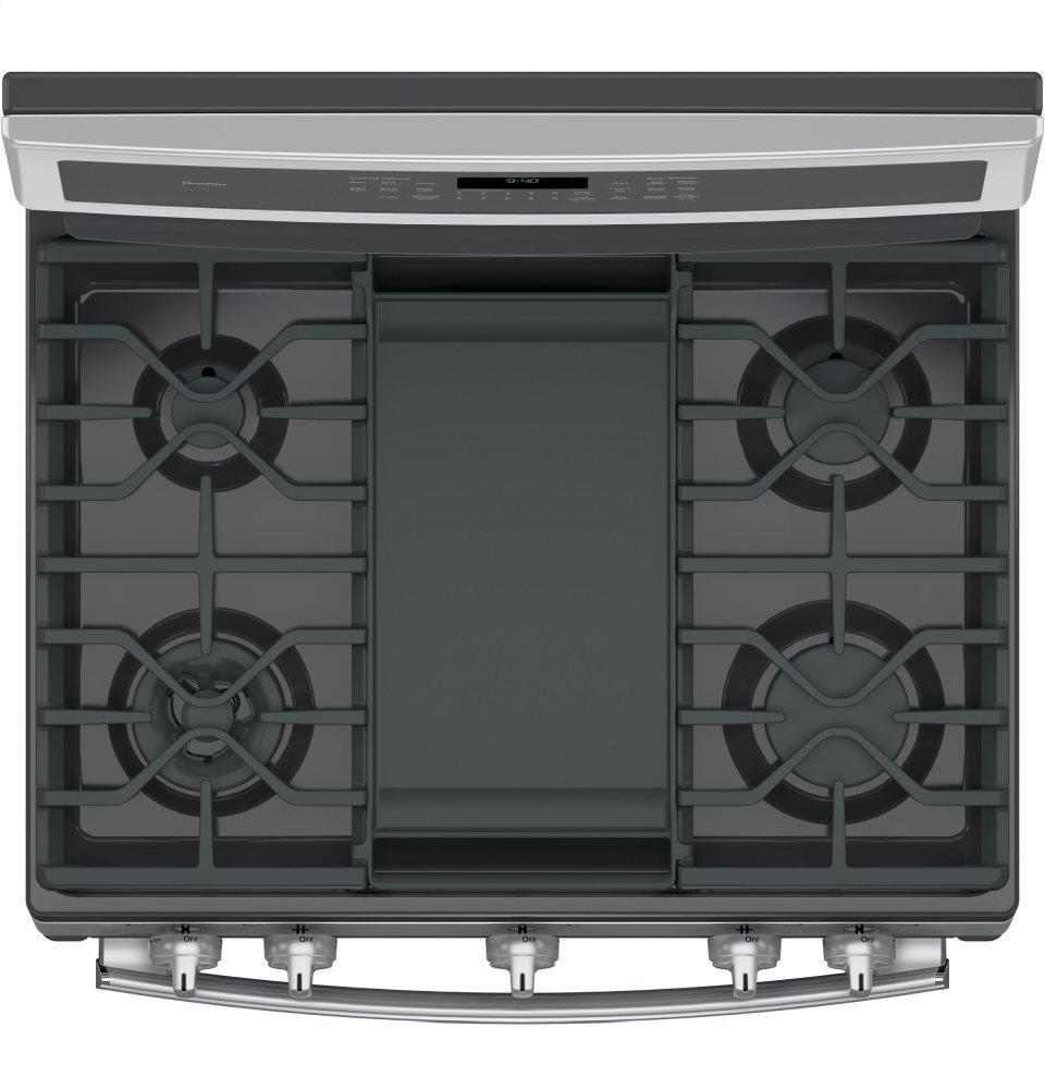 GE Profile™ 30" Smart Free-Standing Gas Convection Range with Warming Drawer
