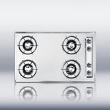 30" Wide 4-burner Gas Cooktop