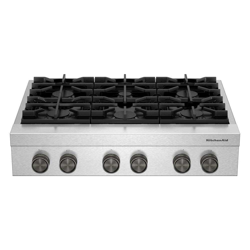 KitchenAid® 36-inch 6-Burner Gas Commercial-Style Rangetop