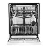 Stainless steel dishwasher with third level rack