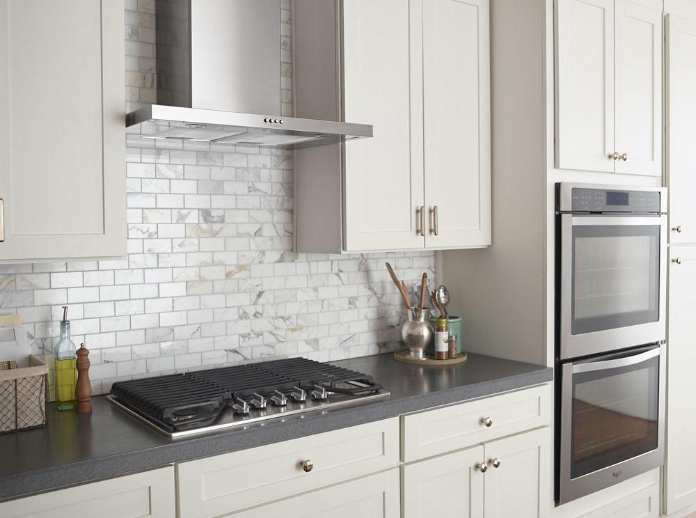 30 inch 5 Burner Gas Cooktop with EZ-2-Lift Hinged Cast-Iron Grates