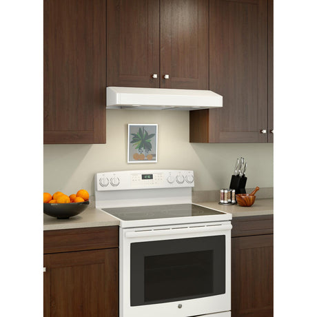 Broan® Elite 30-Inch Convertible Under-Cabinet Range Hood, White