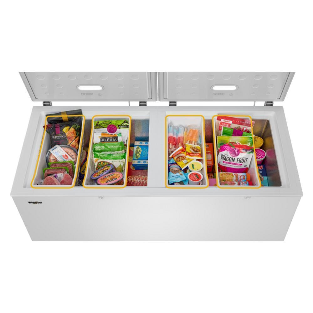 Whirlpool® 16 cu. ft. Convertible Freezer-to-Fridge Chest Freezer with 3 Storage Baskets