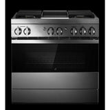 NOIR™ 36" Dual-Fuel Professional Range with Chrome-Infused Griddle