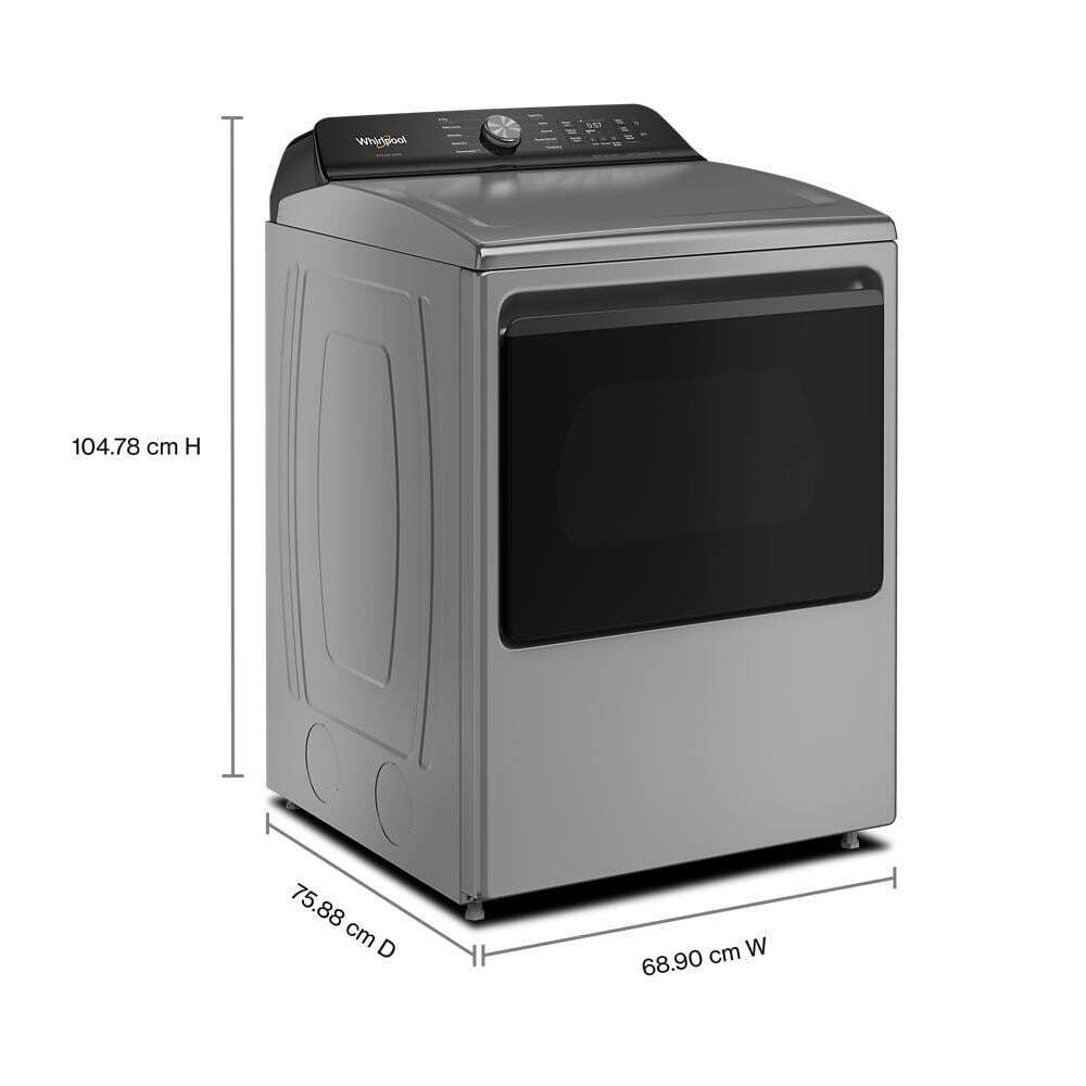7.5 cu. ft. Smart Electric Top Load Dryer with Steam Iron and AI Dry