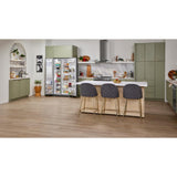 24.8 cu ft. Side-by-Side Refrigerator with Exterior Ice and Water and PrintShield™ Finish