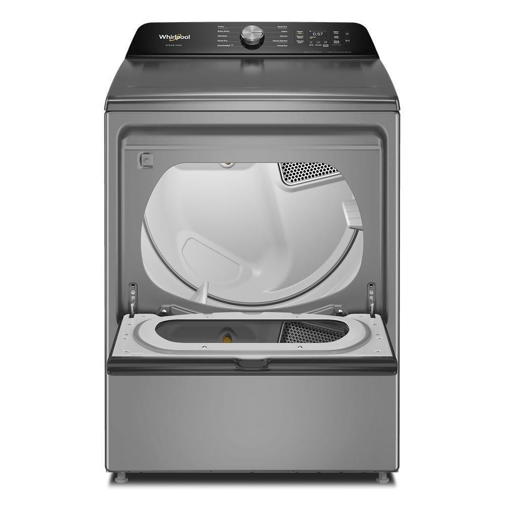 7.5 cu. ft. Smart Electric Top Load Dryer with Steam Iron and AI Dry