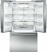 800 Series French Door Bottom Mount Refrigerator 36'' Easy clean stainless steel B21CT80SNS
