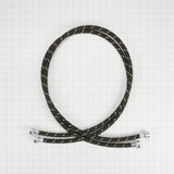 5' Braided washer fill hoses with 2 female connections - 2 pack