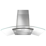 36" Concave Glass Wall Mount Range Hood