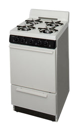 20 in. Freestanding Battery-Generated Spark Ignition Gas Range in Biscuit