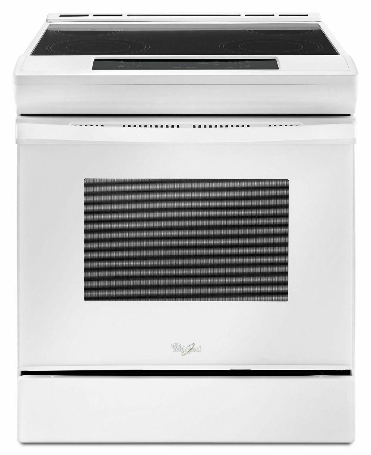 4.8 cu. ft. Guided Electric Front Control Range With The Easy-Wipe Ceramic Glass Cooktop - White