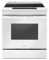 4.8 cu. ft. Guided Electric Front Control Range With The Easy-Wipe Ceramic Glass Cooktop - White