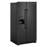 36-Inch Wide Side-by-Side Refrigerator with Exterior Ice and Water Dispenser - 25 Cu. Ft.
