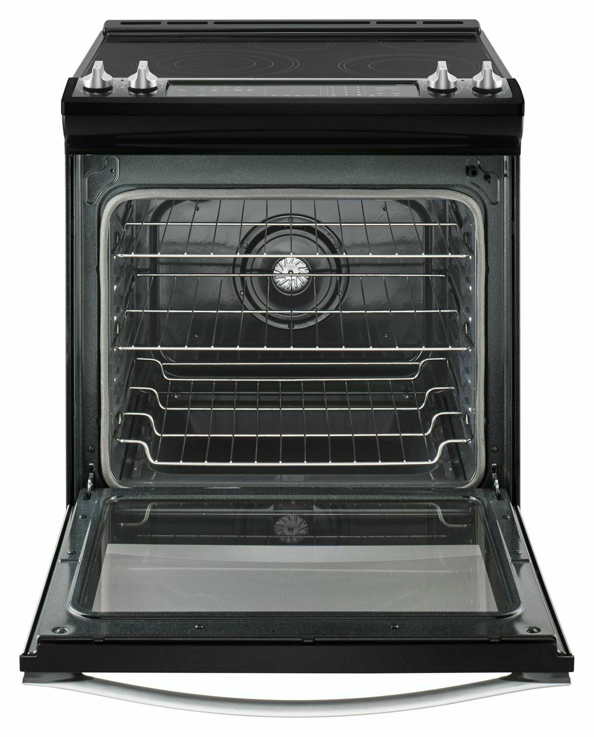 6.4 Cu. Ft. Slide-In Electric Range with True Convection - Black Ice